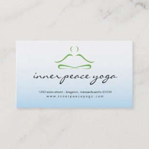 Tarjeta de visita del estudio de la yoga