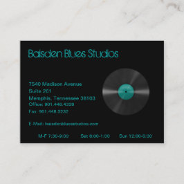 Tarjeta de visita del estudio de los azules de