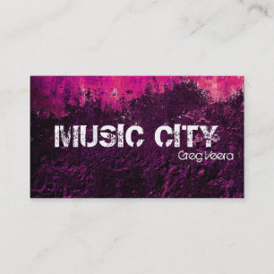 Tarjeta de visita del expediente de la música del