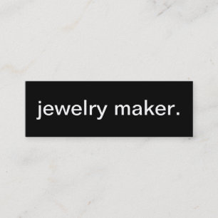 Tarjeta de visita del fabricante de joyería