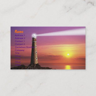 Tarjeta de visita del faro