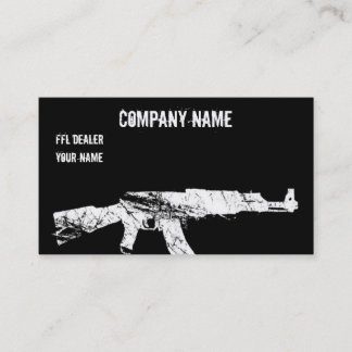 tarjeta de visita del ffl del ak 47