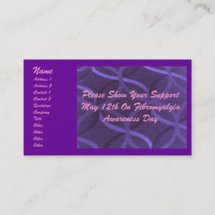 Tarjeta de visita del Fibromyalgia