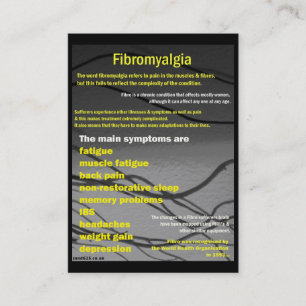Tarjeta de visita del Fibromyalgia - día de la