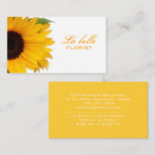 Tarjeta de visita del florista