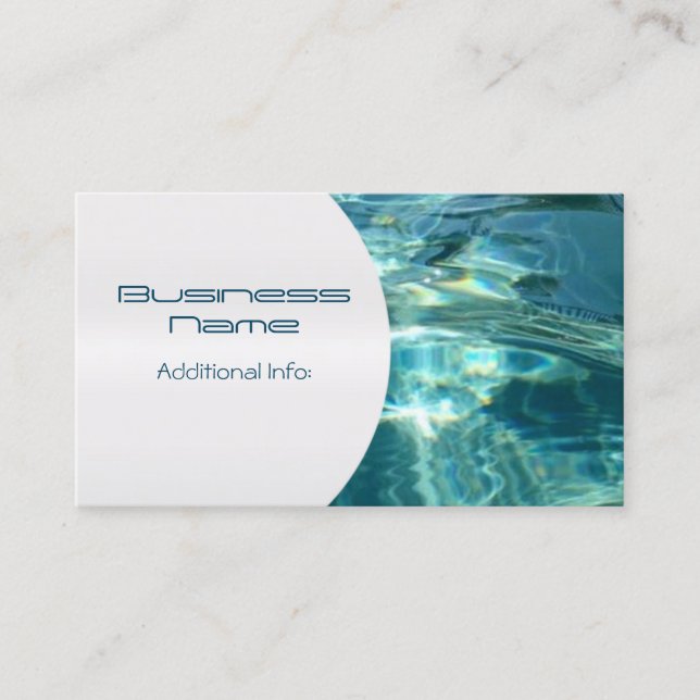 Tarjeta de visita del fondo del agua fresca 5 (Anverso)