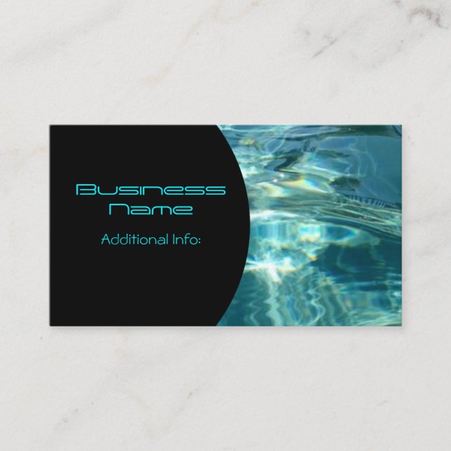 Tarjeta de visita del fondo del agua fresca 6 (Anverso)
