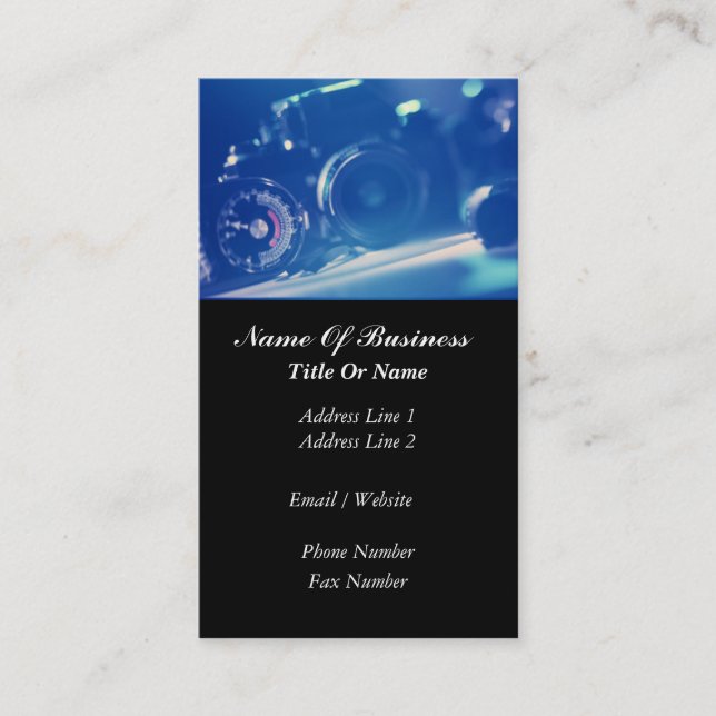 Tarjeta de visita del fotógrafo (Anverso)