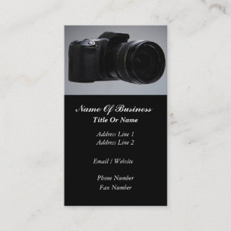 Tarjeta de visita del fotógrafo