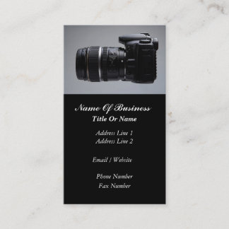 Tarjeta de visita del fotógrafo