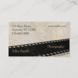 Tarjeta de visita del fotógrafo