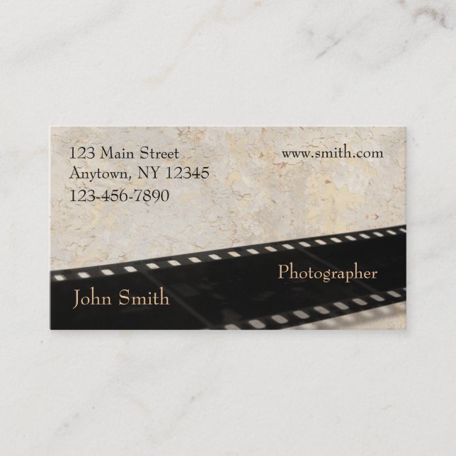 Tarjeta de visita del fotógrafo (Anverso)