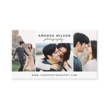 Tarjeta de visita del fotógrafo