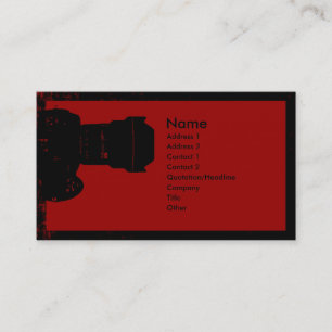 Tarjeta de visita del fotógrafo