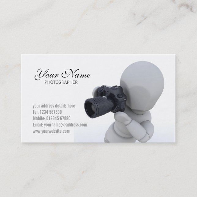 Tarjeta de visita del fotógrafo (Anverso)