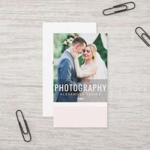 Tarjeta de visita del fotógrafo boda