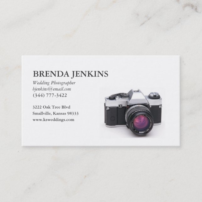 Tarjeta de visita del fotógrafo de la boda… - (Anverso)