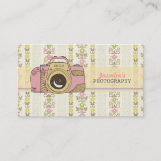 Tarjeta de visita del fotógrafo de la fotografía