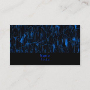 Tarjeta de visita del fractal de la lava, azul