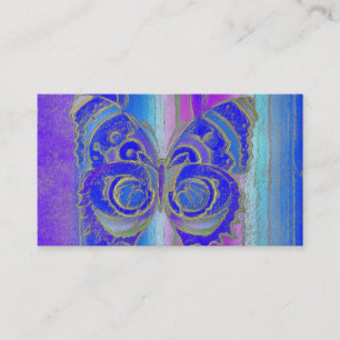 Tarjeta de visita del fractal de la mariposa