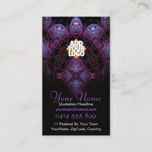 Tarjeta de visita del fractal de Purplezee v2