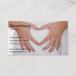 tarjeta de visita del ginecólogo