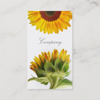 Tarjeta de visita del girasol