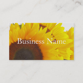 Tarjeta de visita del girasol