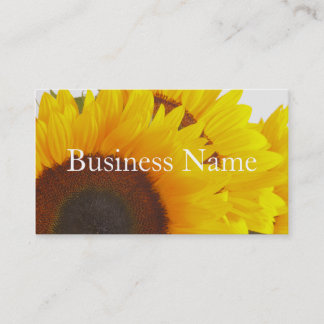 Tarjeta de visita del girasol