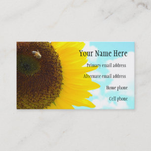 Tarjeta de visita del girasol (2)