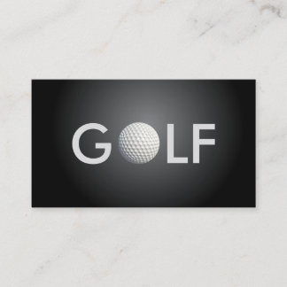 Tarjeta de visita del golf