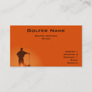 Tarjeta de visita del golf