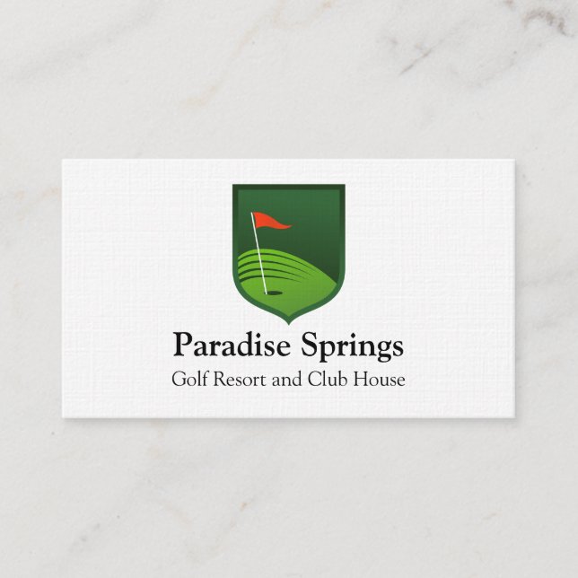 Tarjeta de visita del golf (Anverso)