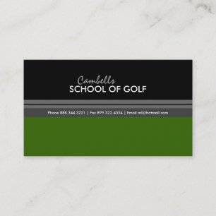 Tarjeta de visita del golf