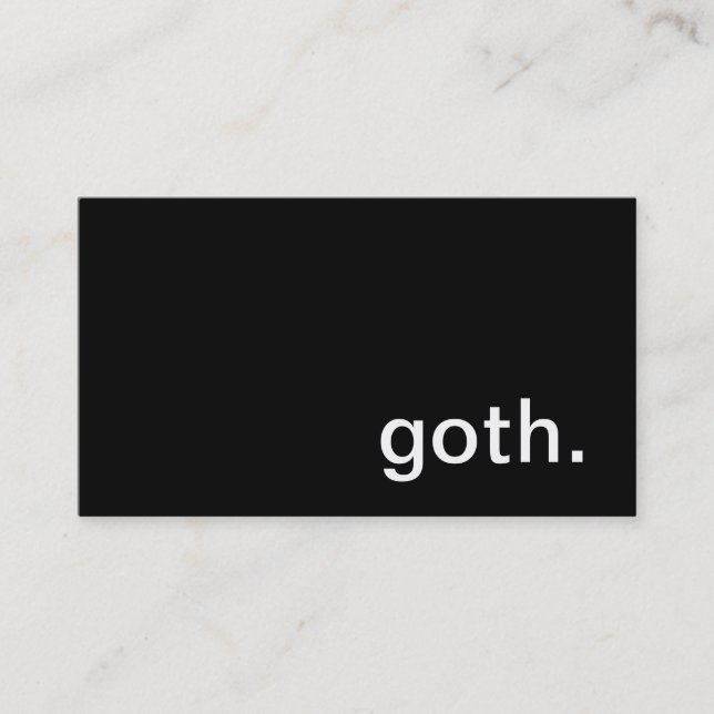 Tarjeta de visita del gótico (Anverso)