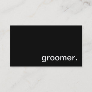 Tarjeta de visita del Groomer