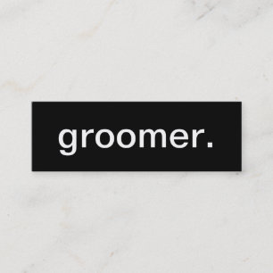 Tarjeta de visita del Groomer