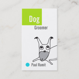 Tarjeta de visita del Groomer del perro