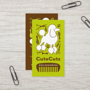 Tarjeta de visita del Groomer del perro