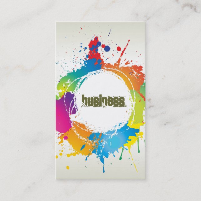 Tarjeta de visita del Grunge (Anverso)