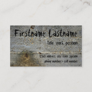 Tarjeta de visita del Grunge
