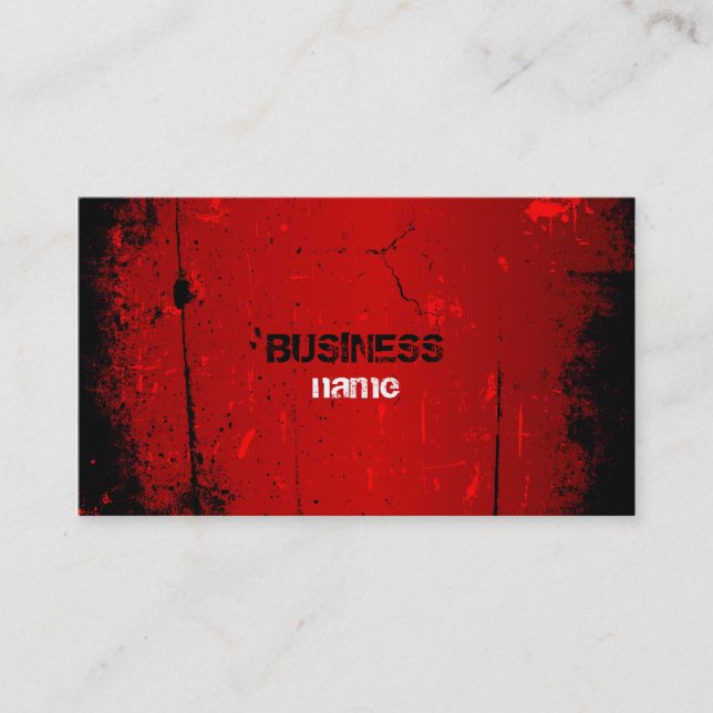 Tarjeta de visita del Grunge (Anverso)