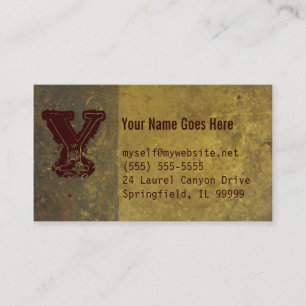 tarjeta de visita del grunge, gris, amarillo y