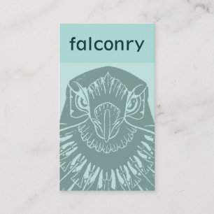 Tarjeta de visita del halcón de Nouveau del arte 