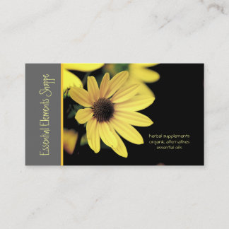 Tarjeta de visita del Herbalist del girasol