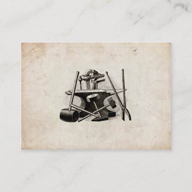 Tarjeta de visita del herrero (Anverso)