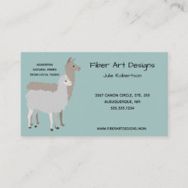 Tarjeta de visita del hilado de la alpaca de la