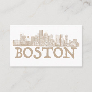 Tarjeta de visita del horizonte de la ciudad de