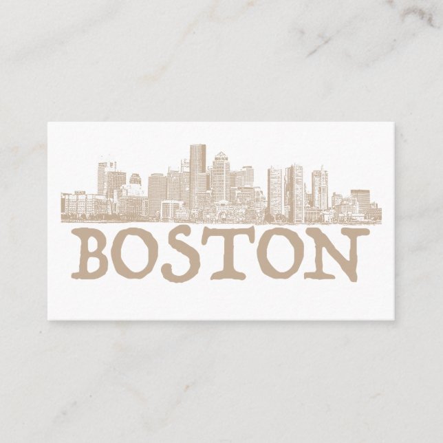 Tarjeta de visita del horizonte de la ciudad de (Anverso)