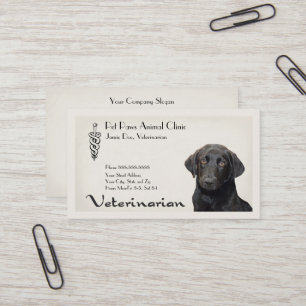 Tarjeta de visita del Hospital Animal de la Clínic